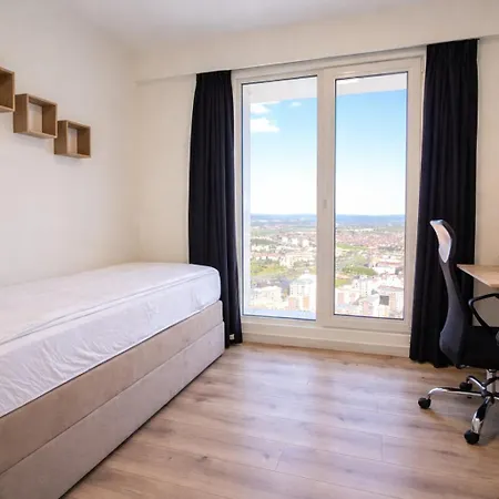 Apartment 36th Floor - Skyview Oasis - D Skopje
